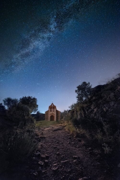 Al final del camino. Fotografía nocturna
