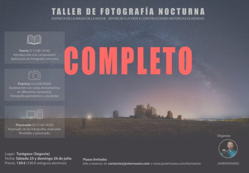 Taller de fotografía nocturna en Turégano, Segovia